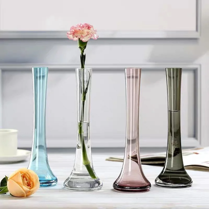 Aeofa European creative color small fresh glass vase dining room table furnishing