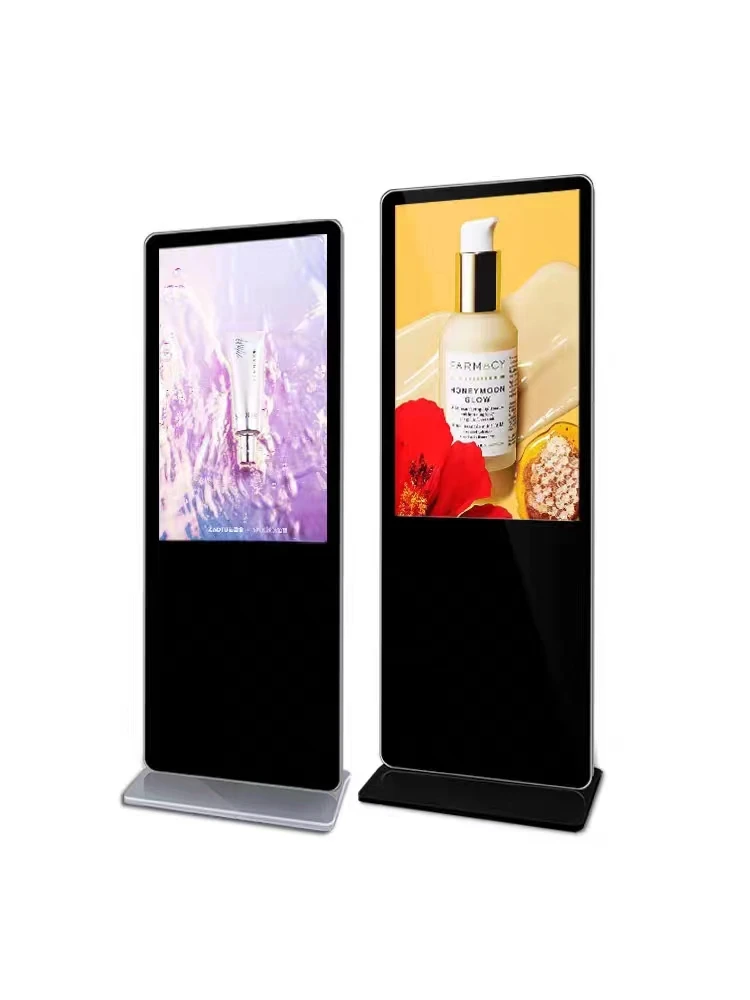 32 43 50 55 65 inch ultra thin internet kiosk price standee cms software  lcd advertising digital signage touch screen display