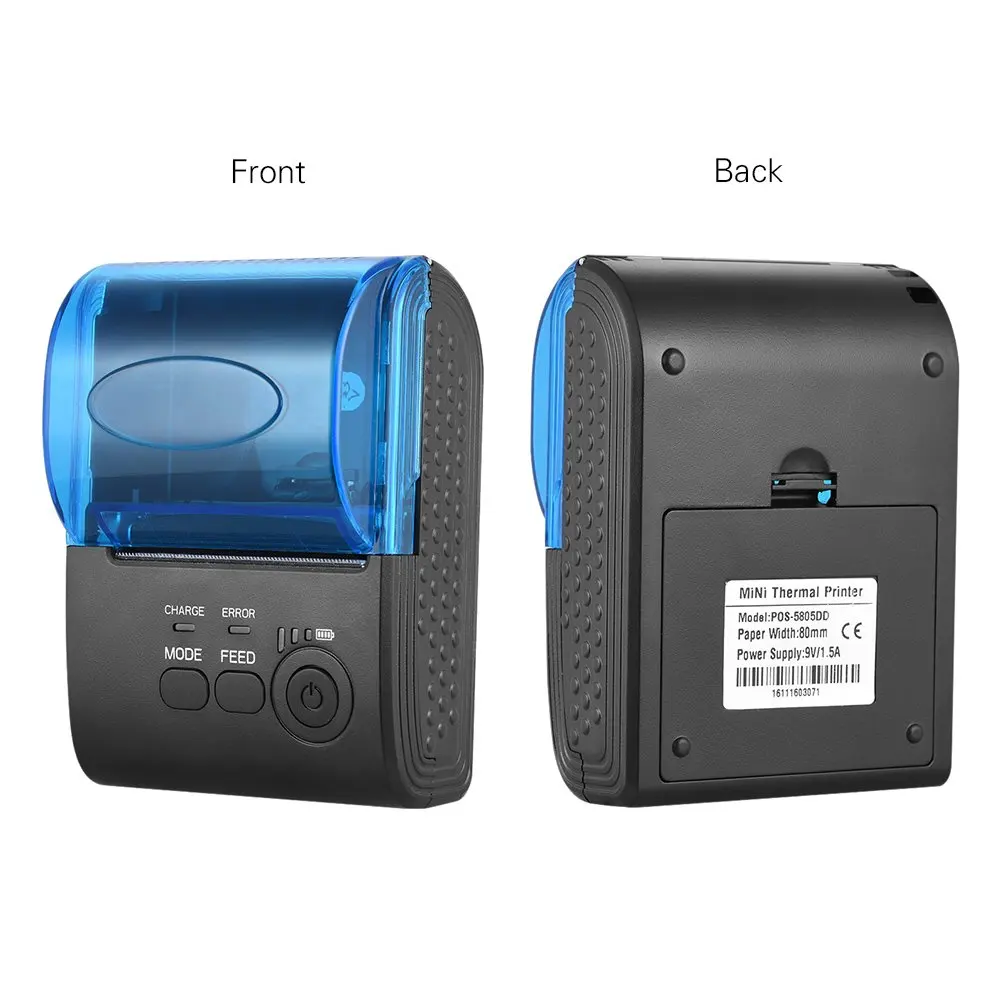 2 inch 58mm mini billing portable blue tooth printer with printing machine