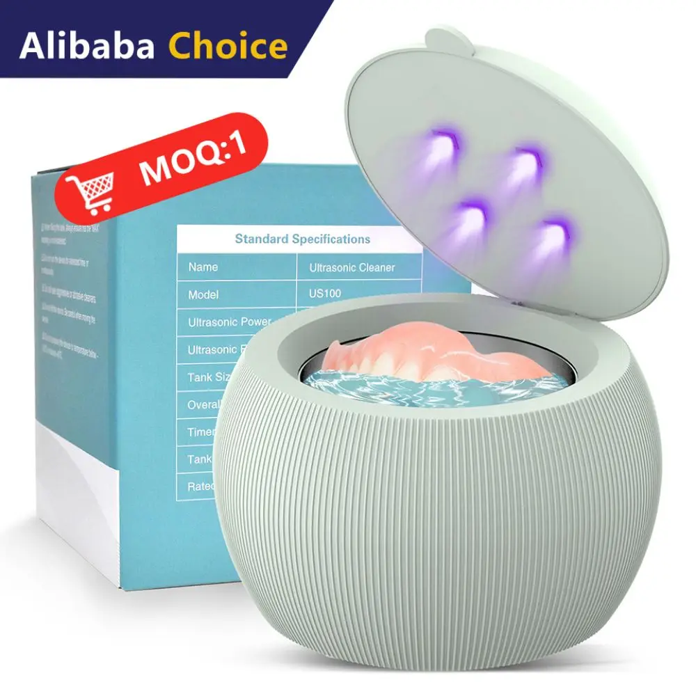 New Durable Mini 200ml Diy Cleaning Mac Ultrasonic Bath Tooth Teeth Jewelry Cleaner With Uv