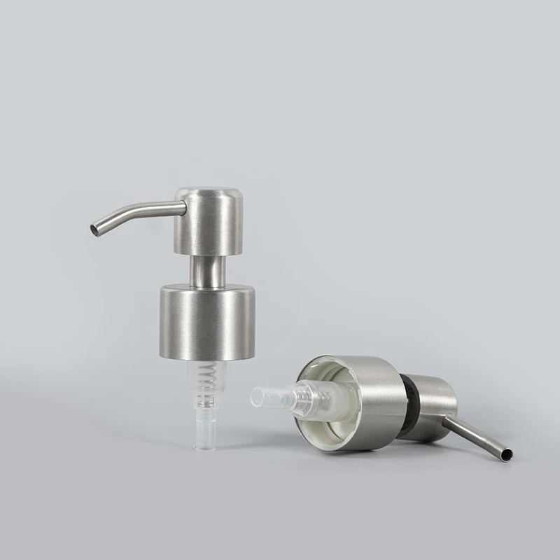 28/410 24/410 Wholesale Output Metal Stainless Steel Black Matte Lotion Bottle Pump Dispenser Foaming Pump