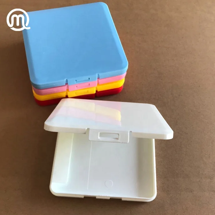 
square shape Customized factory directly Japan style plastic face mask case container Box in different colors 