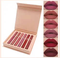 Lip Tint Non-Stick Makeup Custom Logo Lipgloss Set Long Lasting Matte Lip Gloss Private Label Liquid Lipstick Set