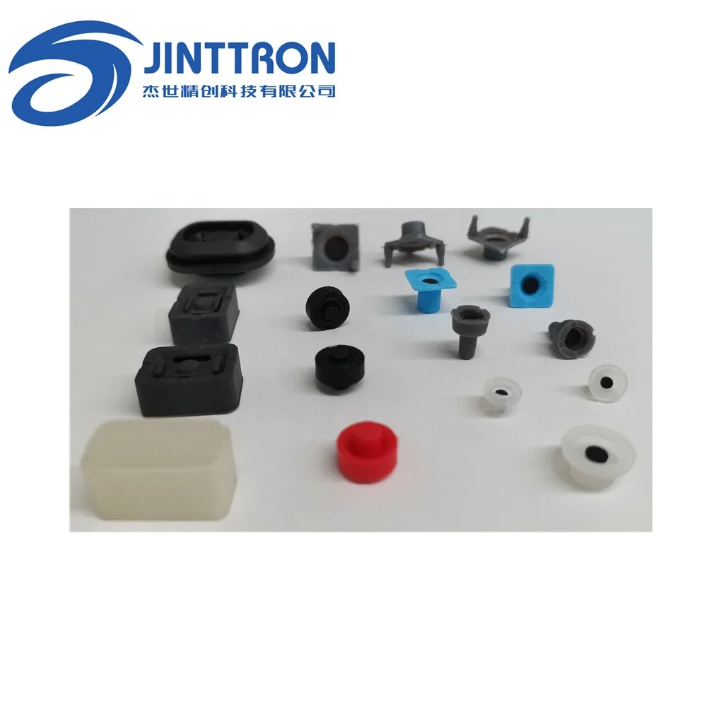 Jinttron поставка с китайского завода, одиночная силиконовая резиновая кнопка, изготовление на заказ, Токопроводящая углеродная таблетка