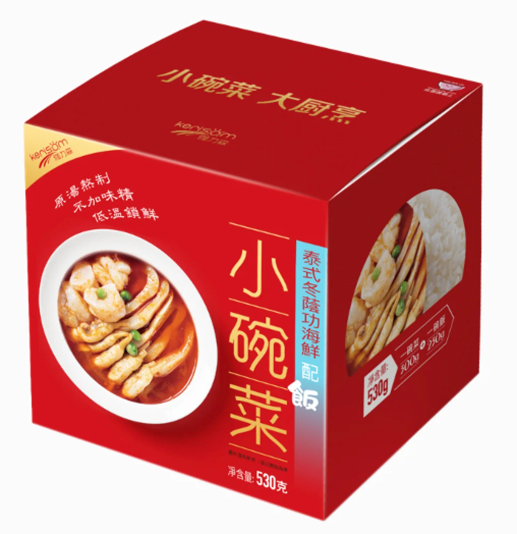 Микроволновые морепродукты Tom Ням гун с рисом в тайском стиле