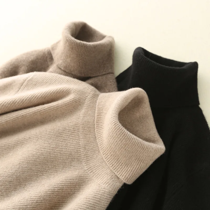 wholesale new style knitting spring and autumn long sleeve men cashmere turtleneck sweater