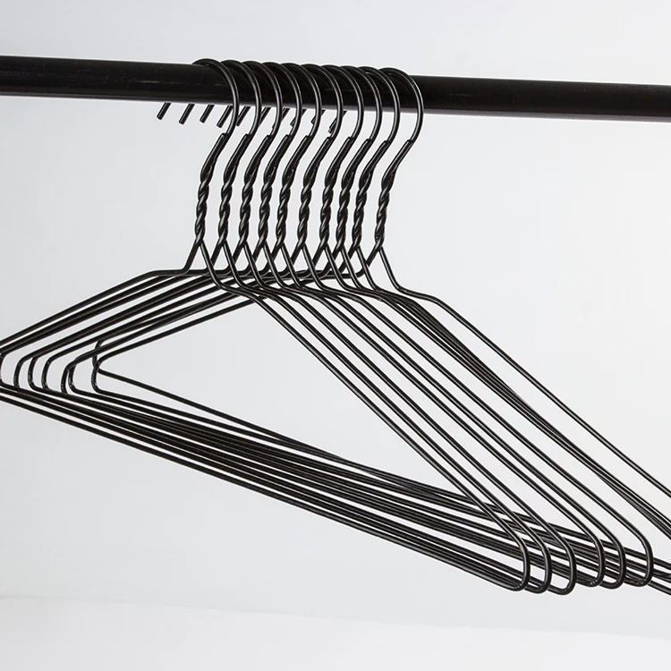 16 inch Jingyu Laundry Wire Hangers Galvanized Coated Hanger Dryer Rack