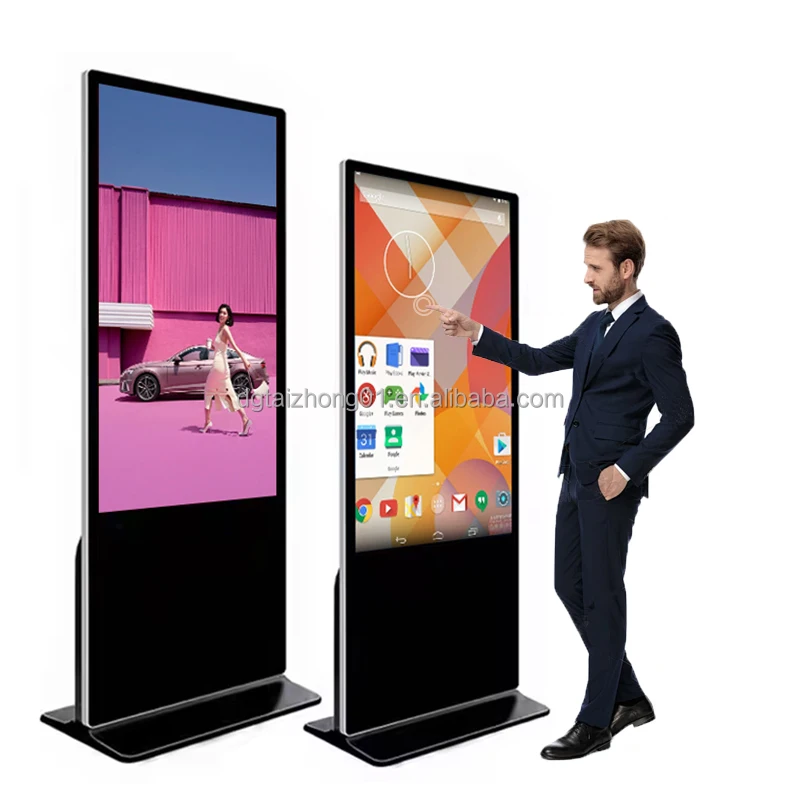 Best Selling Smart Kiosk 65/75/86inch Vertical advertising machine Interactive Panel Digital Signage Totem Touch Screen displays