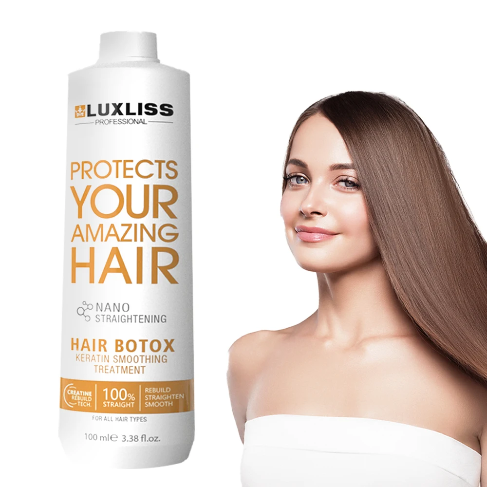 Private Label Salon Styling No Formaldehyde Nano Keratin Treatment Hair Protein Brazilian Keratin Hair Straightening Treatment