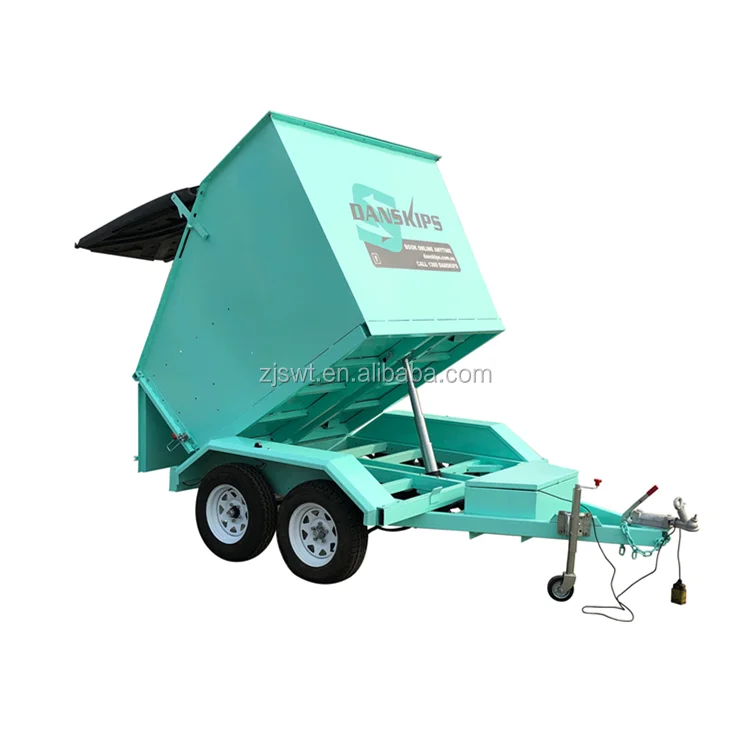 Customized Tandem Axle Skip Bin Tipper Trailer