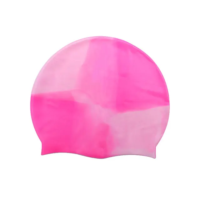 Индивидуальная печать логотипа, подходящая бесшовная силиконовая шапка для плавания