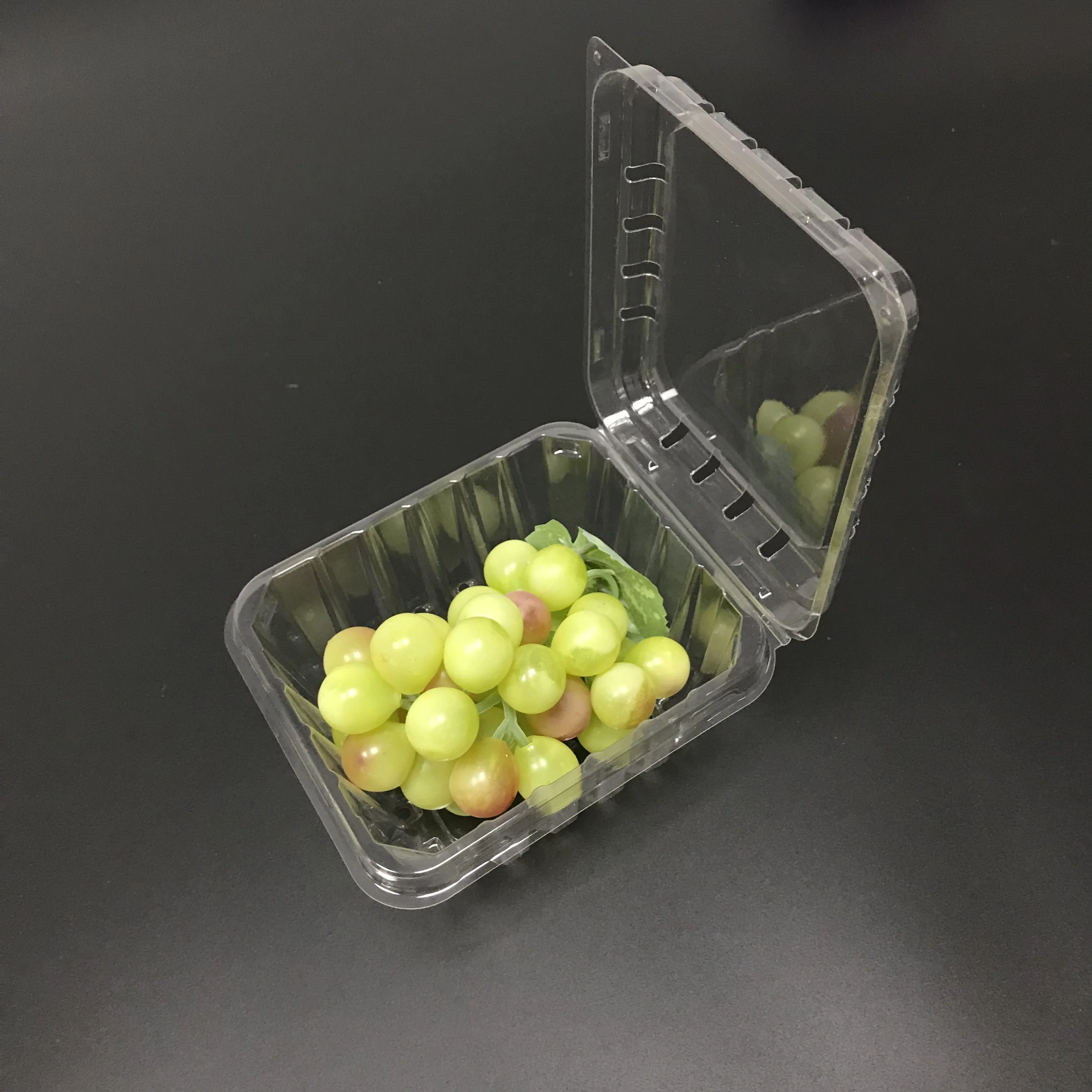 Disposable Plastic Food Fruit Box Packaging Plastic  Transparent Boxes