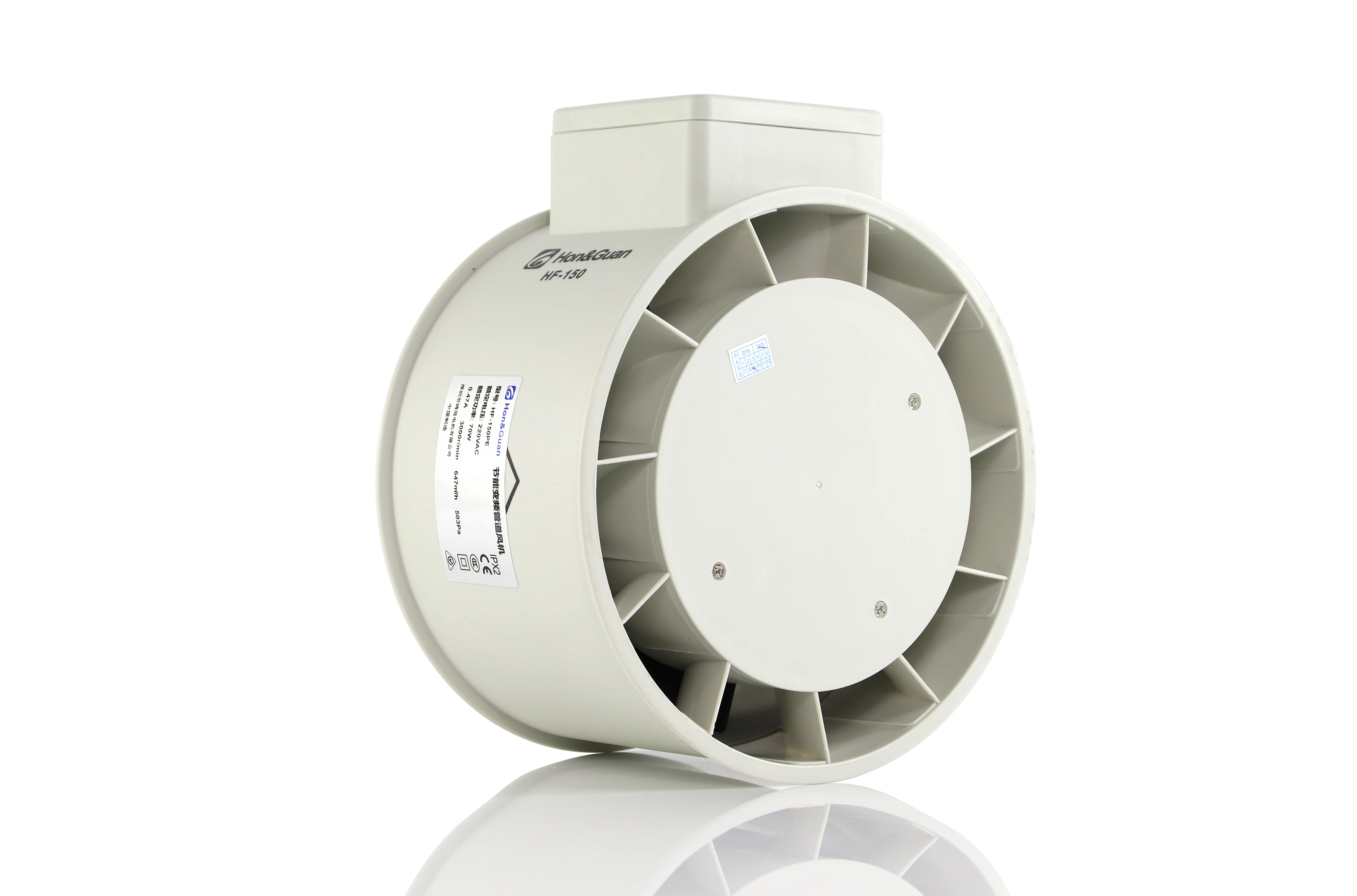 Hon&Guan extractor fan industrial rohrventilatoren 12 volt dc exhaust fan