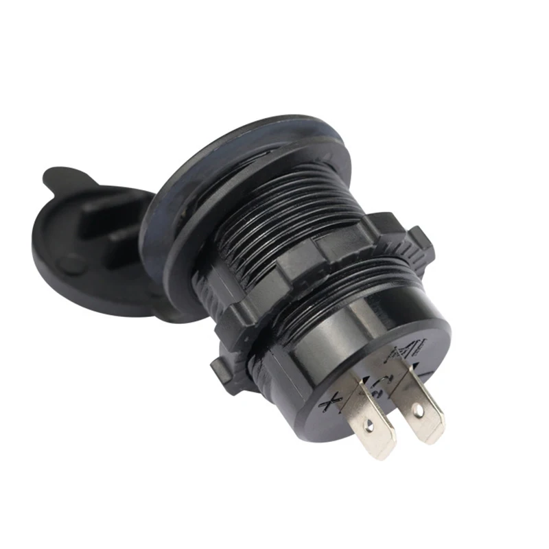 Car Charger USB Socket Waterproof RV Round Socket Dual USB QC3.0 With Touch Switch Charger 12v USB Socket