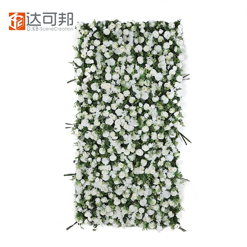 Индивидуальные 3D Roll Up искусственный Шелковый Пион Искусственный цветок розы в виде кирпичной стены Свадебные