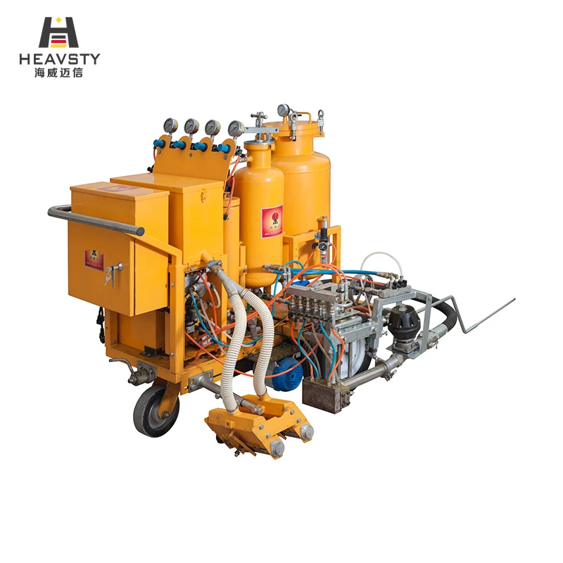 Advanced Safety Standards Premixed 2-component Material Cold Plastics Dots Painting Road Marking Machine