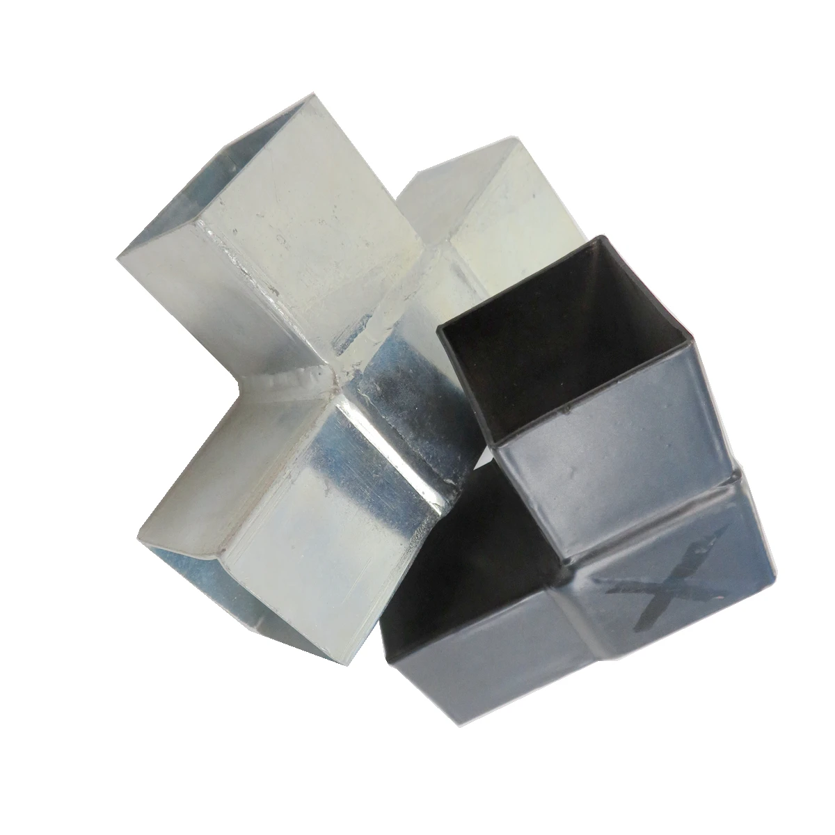 Factory Custom High Quality Aluminum Welding Accessories Pipe Glass Corner Connector