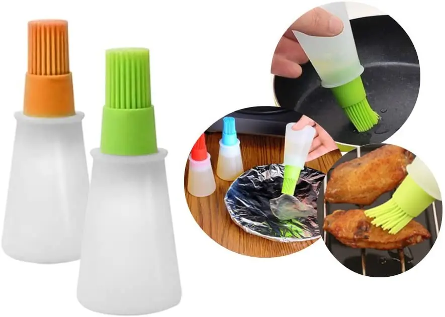 Organo Silicon Pastry Baking Brush Barbecue Sauce Cured Meat Varnish Honey Oil Bottle With A Brush