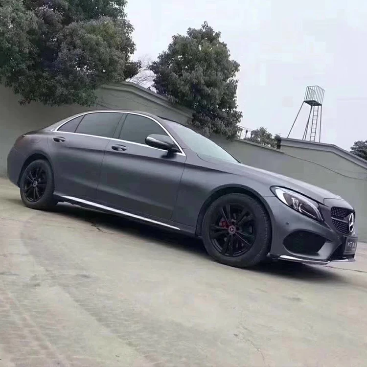 Electricity Light Space Grey Car Vinyl Wrap Air Self-adhesive Decoration Roll Film Vehicle Auto Stickers