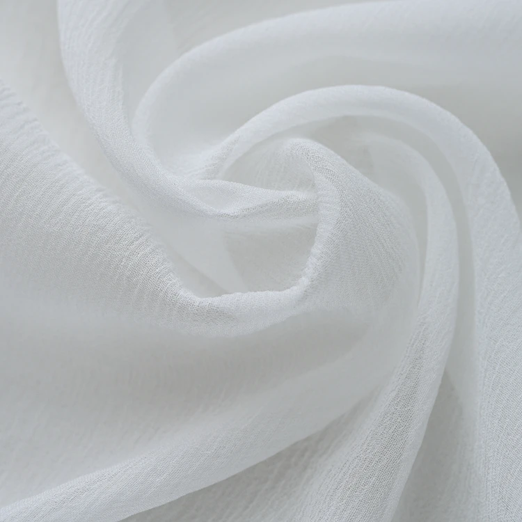 Wholesale Chinese Raw Silk Crepe Fabric 108cm Pure Silk Fabric for Hijab 100% Puresilk Fabric