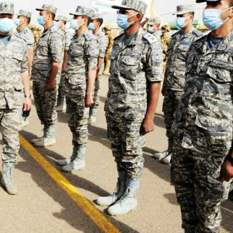 Wholesale custom egyptian air force army grey tiger print camouflage uniform jacket