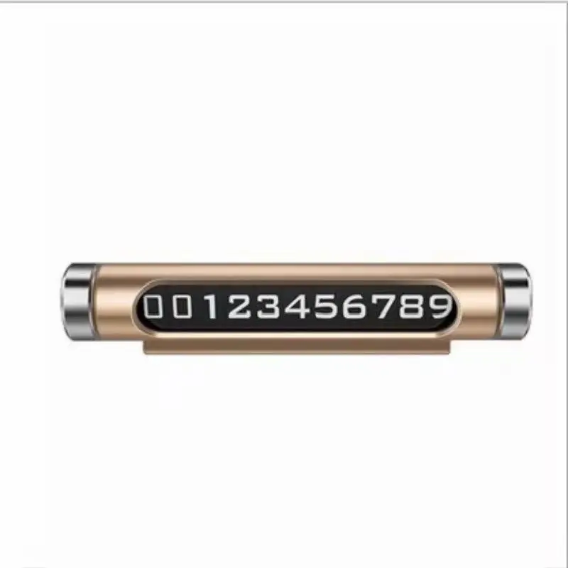 Car Accessories Phone Holder Car Temporary Parking Sign Number Plate Phone Hidden Big Number Luminous