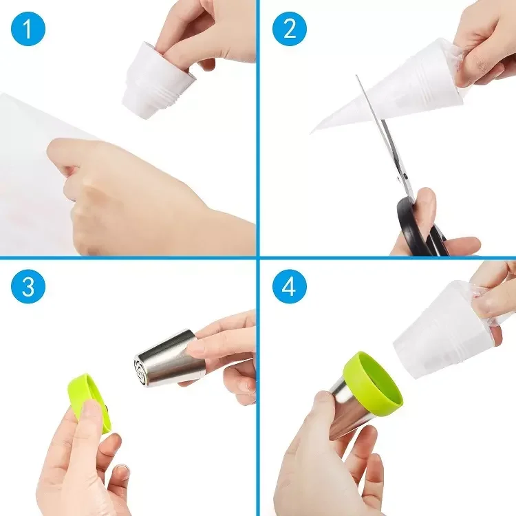 100 pcs/ pk good quality disposable pastry icing piping bags for cake decorating kits use