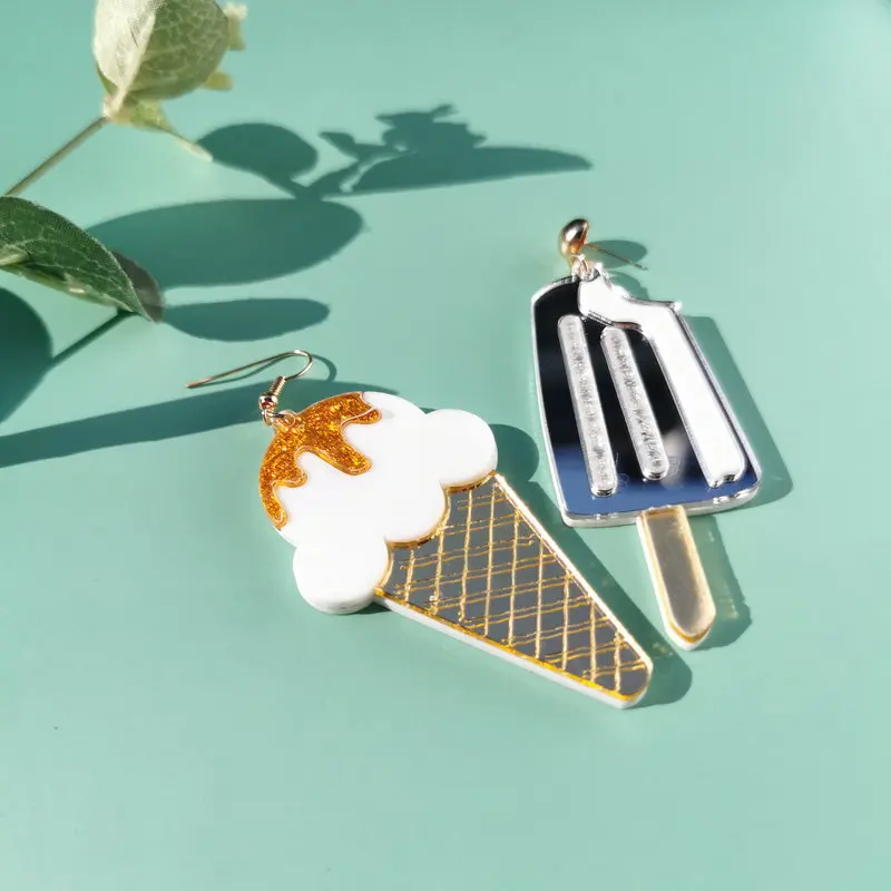 2020 New European and American Fruit Fashion Long Ear stud exaggeration Funny vegetables Sweet cone Earrings Lady drop Earrings