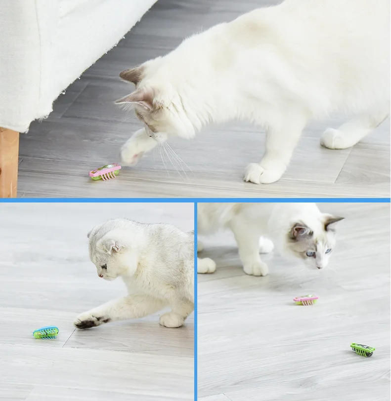 Wholesale low price pet supplies nano worm automatic cat electric toy cat Bug Toys for Indoor Cats Interactive