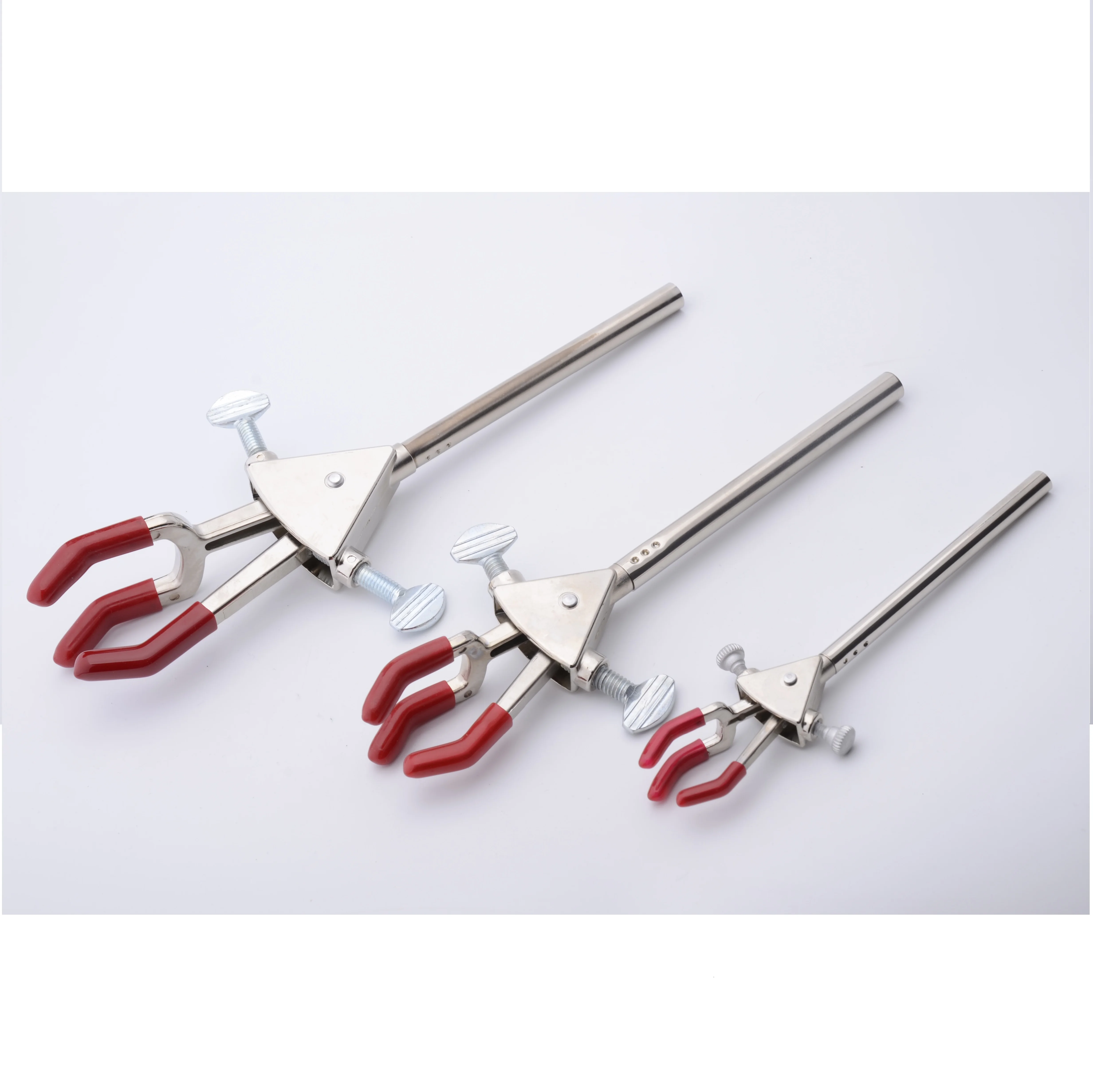 Three-Prong double adjust flexibility wide range extension  pole laboratory small clamps
