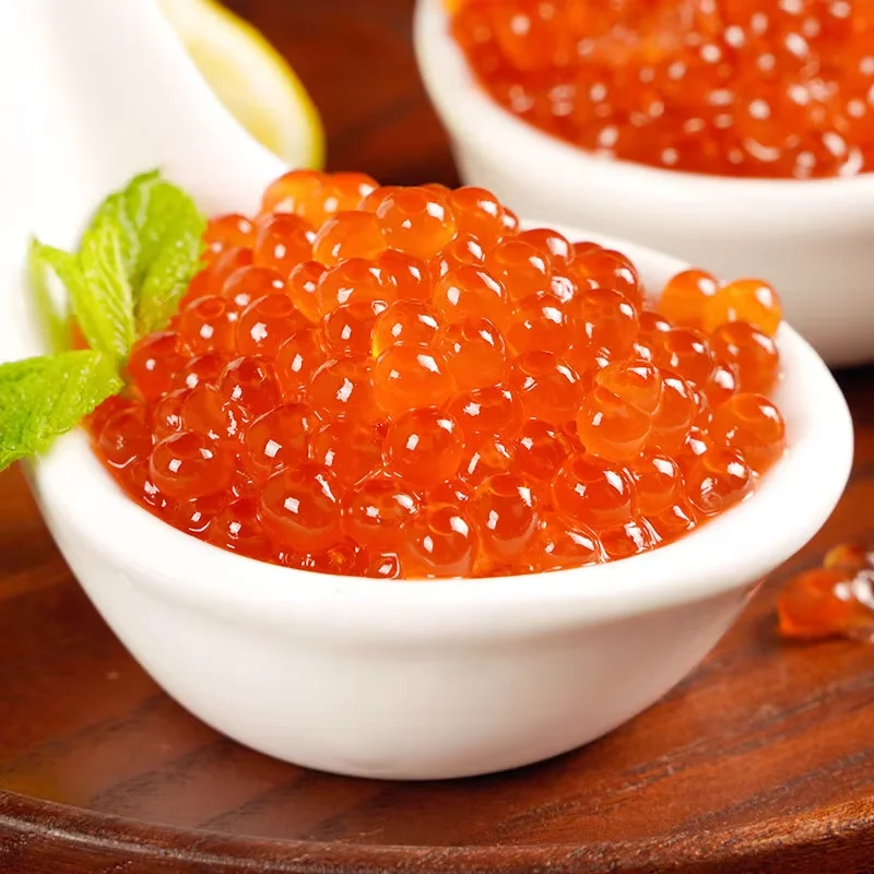 Высоко конкурентоспособные цены яйца лосося красная икра приправленная икура идеально подходит для суши и сашими