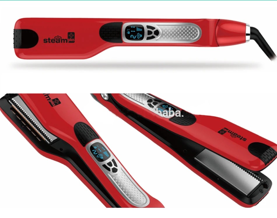 Hair Straightener Steam Brush,Steam Flat Iron Hair Straightener, Magicfly Professional Salon Ceramic Tourmaline Flat Iron