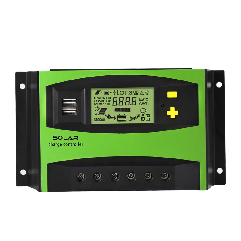 12В/24В 40А ШИМ Солнечный контроллер заряда Интеллектуальный ручной