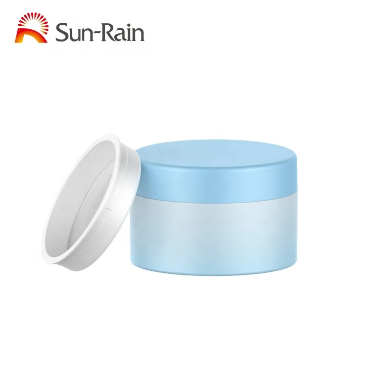 High Quality Manufacturer PET Cosmetic Cream Jar Wholesale Luxury 50g Petg Cosmetic Loose Powder Jar With Sifter