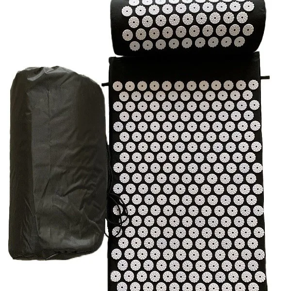 Hot Sales Acupressure Massage Mat Pillow Set Yoga Mat For Relieves Stress Back Neck Acupuncture Needles Mat