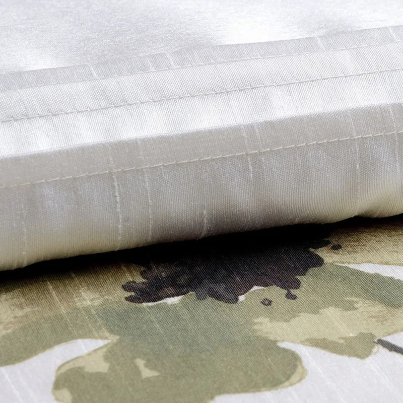 Bindi Custom Handmade Curtain Decoration Patchwork Three Colors Flower Print Window Decorative Curtain