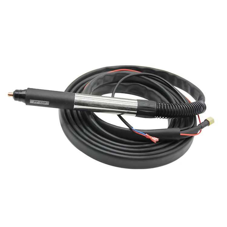 PT60 Plasma Cutting Cutter Torch Air Cooled machine Welding Cutting Gun 60Amp 5m P60 Torch