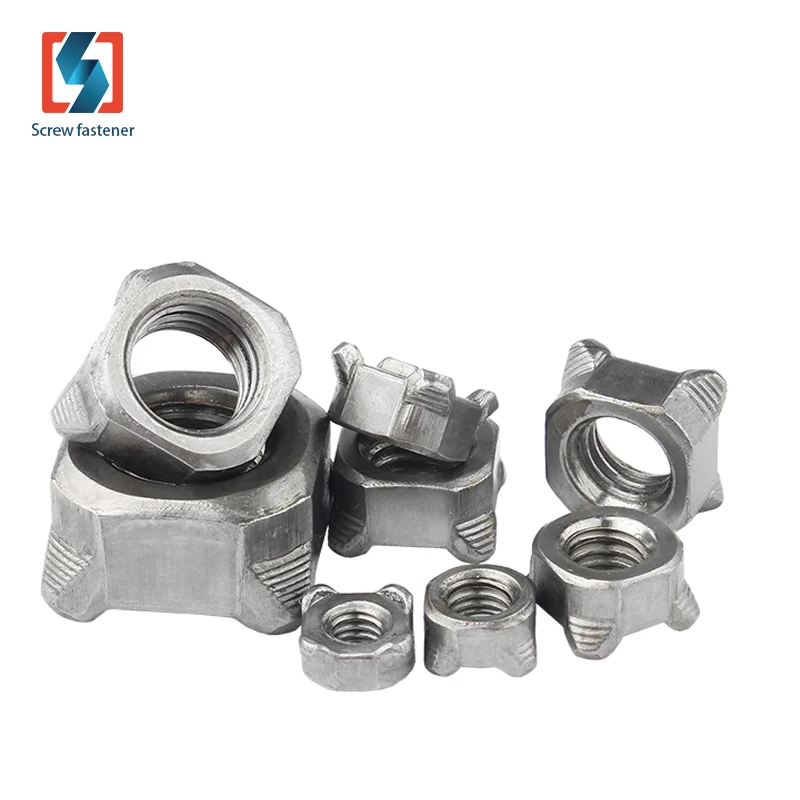 
Square welding nut four corner spot welding nut square nut M4 M5 M6 M8 M12 