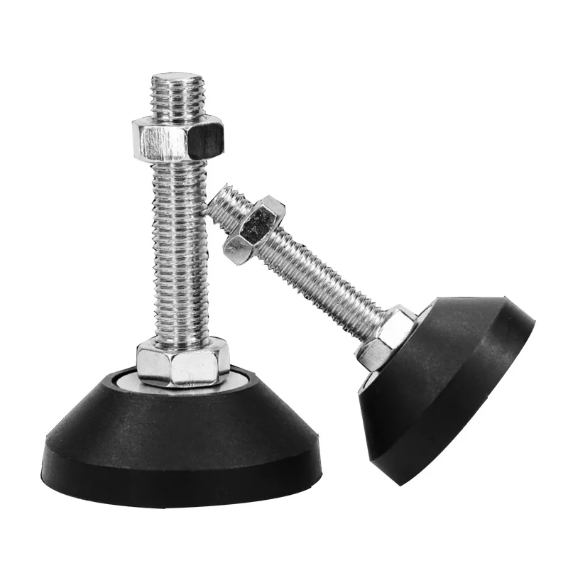 M16 nickel plating screw Fixed Type Nylon Black Plastic Industrial Orange Furniture Leg Adjustable Leveling Feet