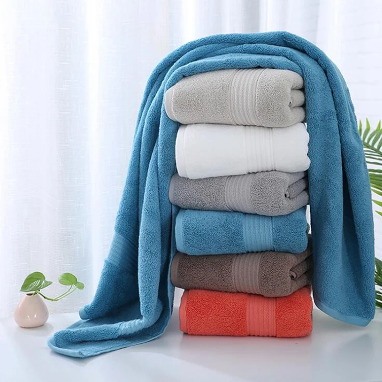 Super hot hotel grade bath towels cheap 100% cotton plain home face hand towel bamboo bath towel luxury big size