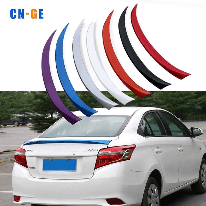 Пластиковый глянцевый черный или карбоновый удлинитель заднего спойлера ДЛЯ Toyota Vios 2014-2022