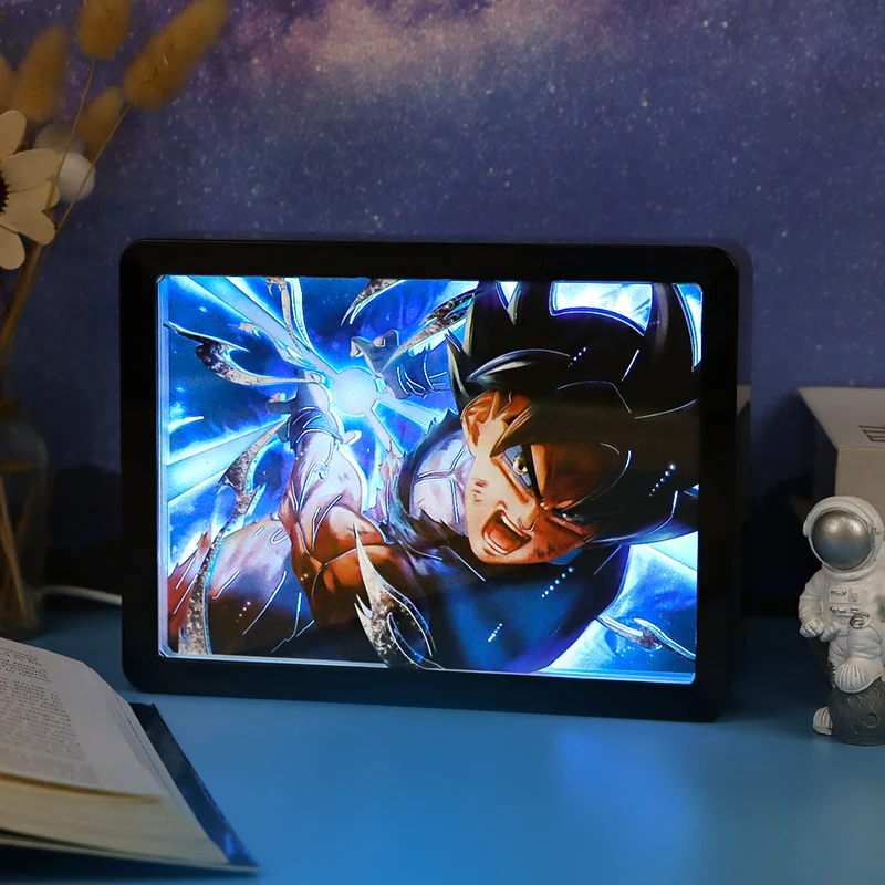 Gifts Anime Light Box Custom Dragon Balls Anime Manga Saiyan Action Figure Nightlight Lamp LED Night Light Anime Gift Items