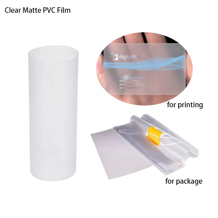 Clear Matte Film  Rigid PVC Translucent Films Manufactured  Pharmaceutical Package Film Roll Frost Plastic Sheet Foil
