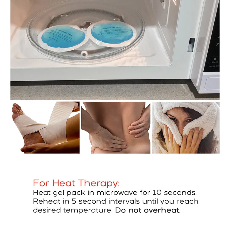  Round 5 Pack for First Aid Warm or Ice Packs Wraps with Non-woven fabric