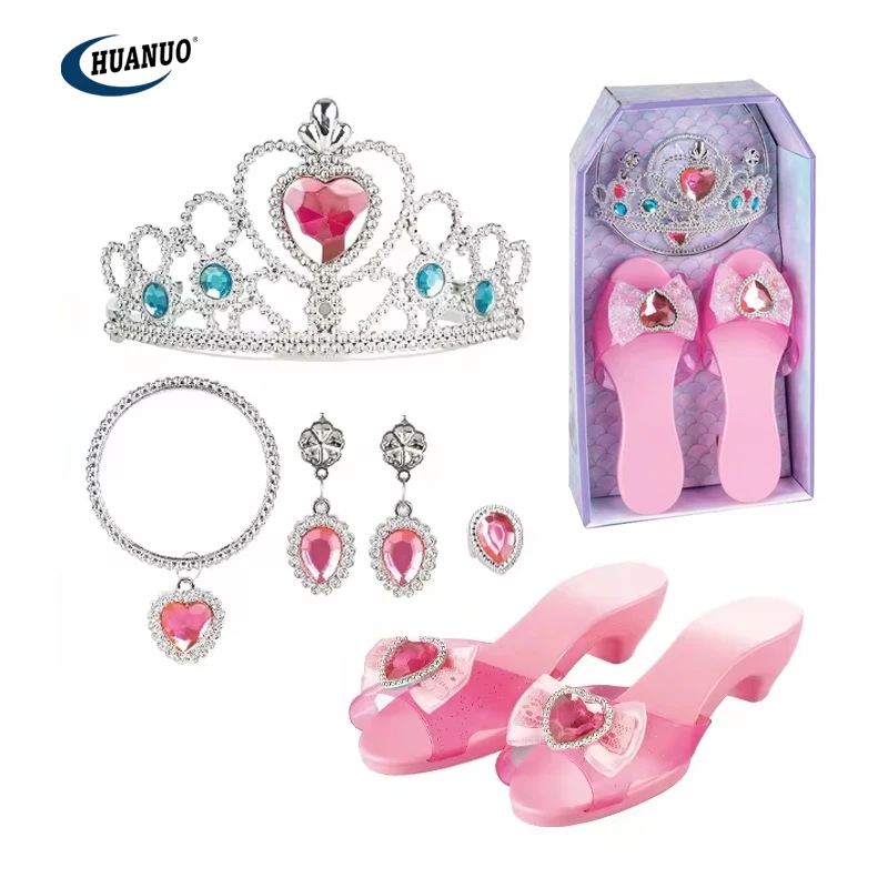 Princess Dress Up Shoes Toys Role Play Collection Fashion Princess Shoes Kids Toys Girls