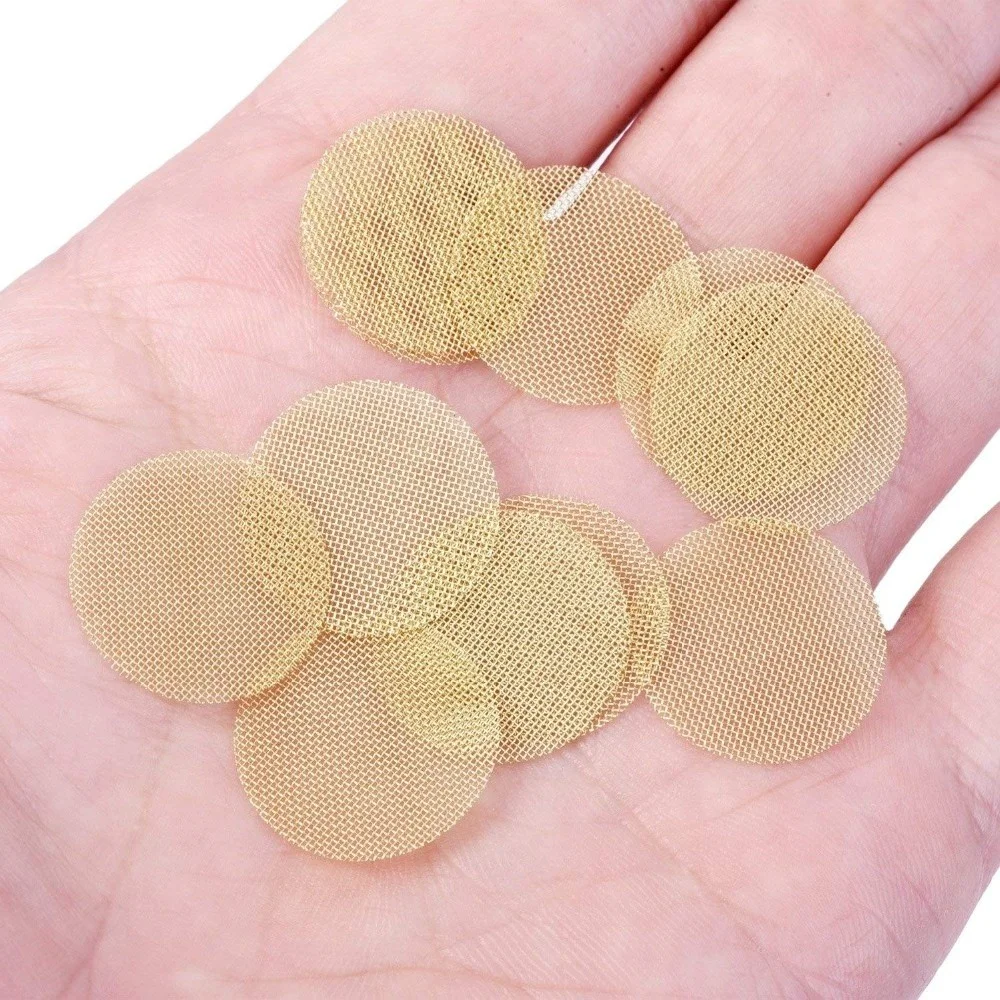 60 Mesh Stainless Steel Smoking Pipe Metal Mesh Filter,Smoking Pipe Screen, Tobacco Pipe Screen