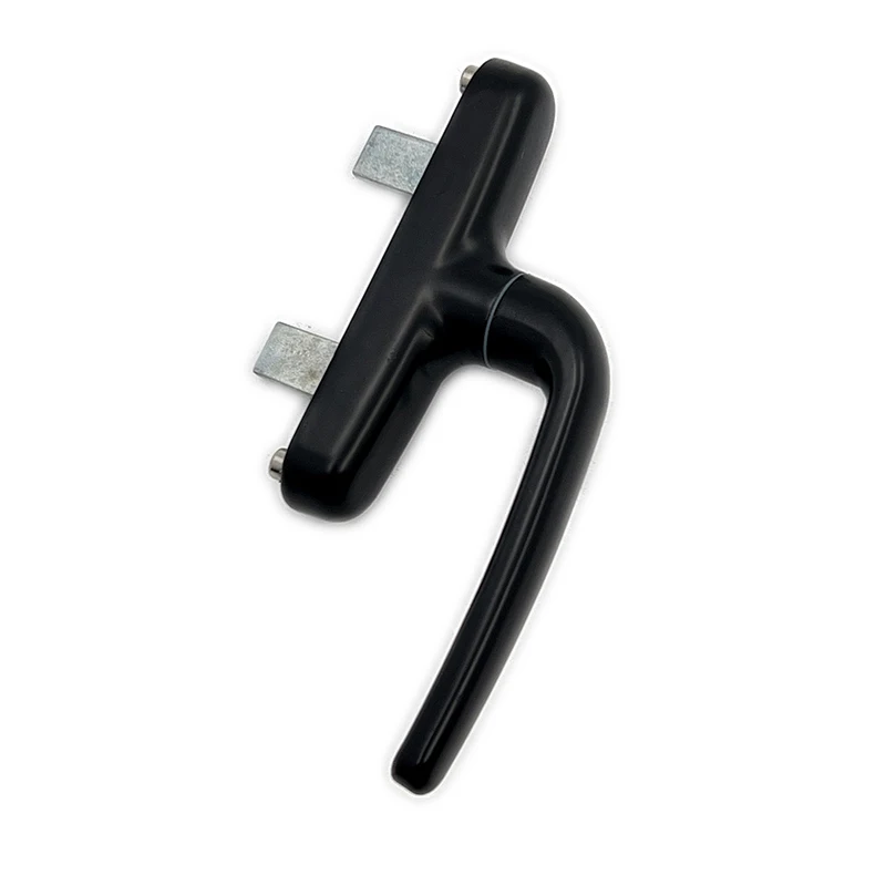 Double side handle aluminum sliding door handle lock black sliding window latch