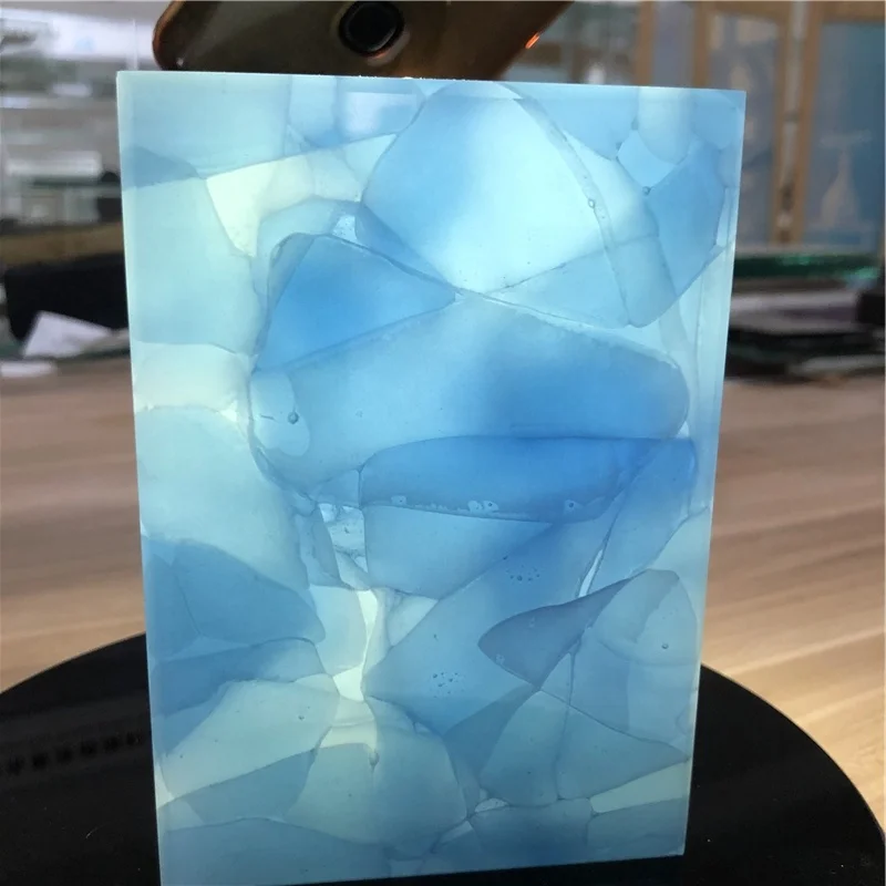 Modern Design Special Tinted Jade Glass /  Artificial Krystal  Stone Glasses  for  Countertop