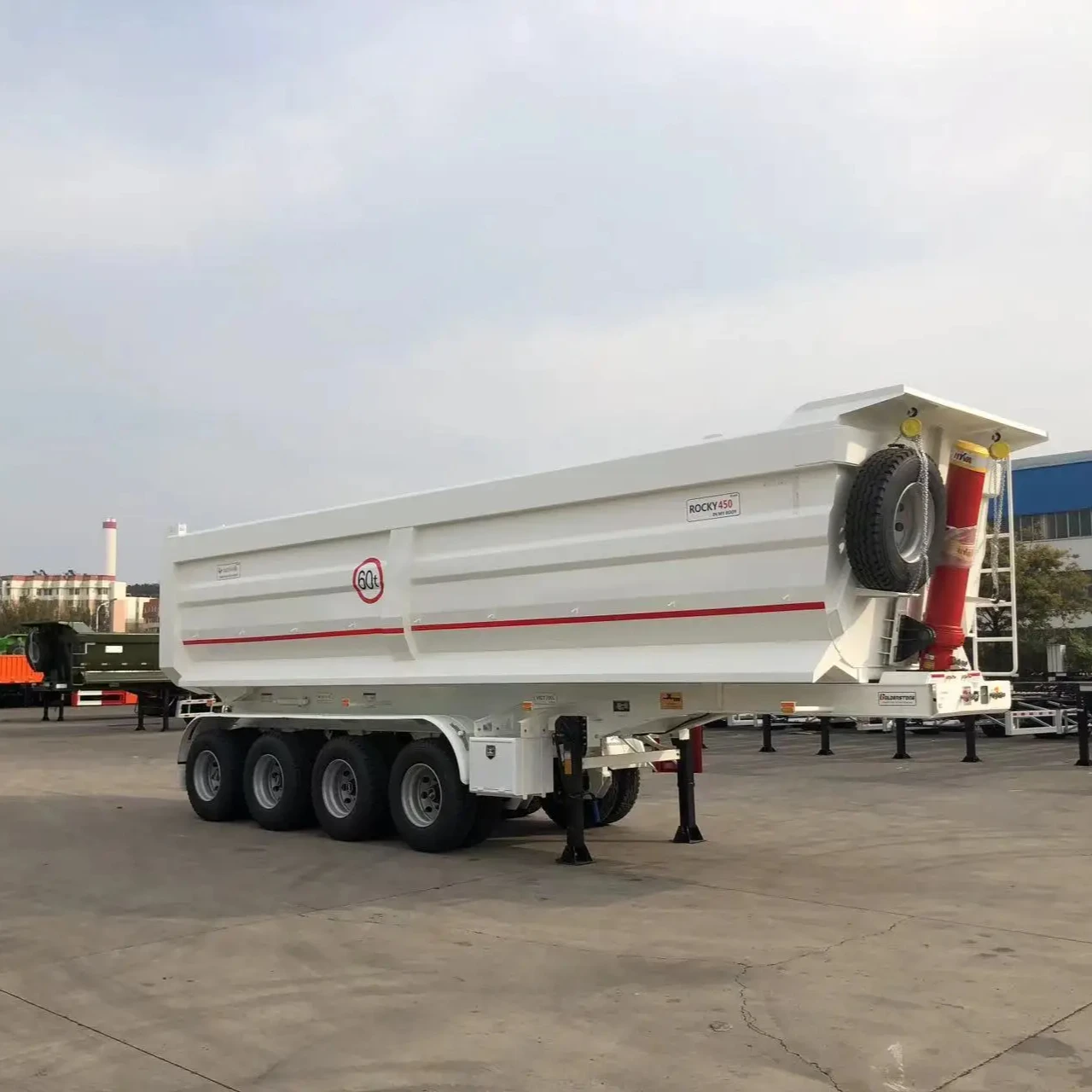 New Howo  sinotruk Brand High Quality Hydraulic U Type Tipping Trailer Semi-Trailer Dump Truck Cargo Semi tralier 3axles