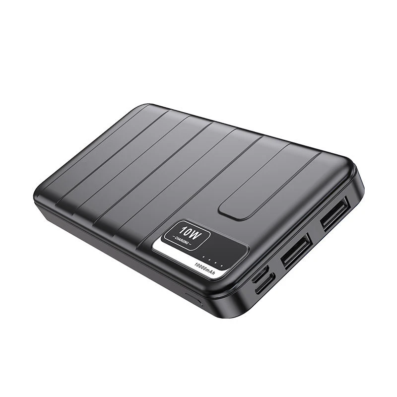 Best gifts CE FCC portable charger power bank 10000mah ABS plastic support logo custom power banks with digital power display